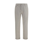 Brunello Cucinelli White Cotton Jeans Denim