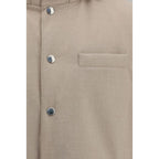Brunello Cucinelli Beige Wool Oves Aries Sleeveless Jacket