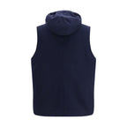 Brunello Cucinelli Blue Wool Oves Aries Sleeveless Jacket