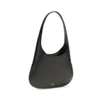 Khaite Black Calf Leather Bos Taurus Handbag