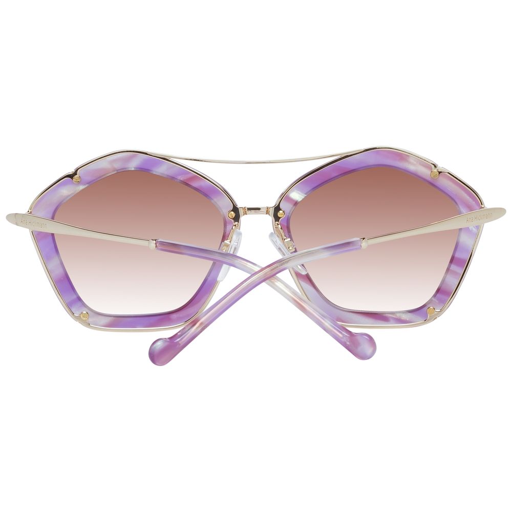 Ana Hickmann Purple Metal Sunglasses