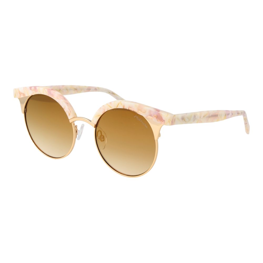 Ana Hickmann Beige Metal Sunglasses