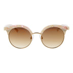 Ana Hickmann Beige Metal Sunglasses