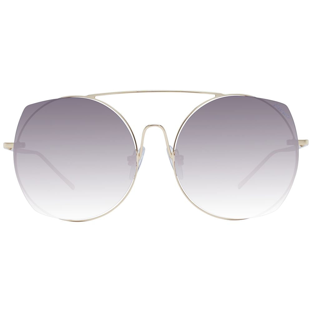 Ana Hickmann Gold Metal Sunglasses