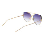 Ana Hickmann Gold Metal Sunglasses