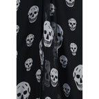 Alexander McQueen Black Silk Long Skirt