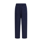 Brunello Cucinelli Blue Wool Oves Aries Pants