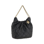 Tory Burch Black Calf Leather Bos Taurus Handbag