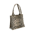 Ganni Brown Recycled Cotton Shoulder Bag