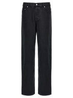 A.P.C. Black Cotton Straight-Leg Jeans