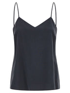 Max Mara Gray Silk Sleeveles T-Shirt