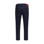 Dsquared² Blue Cotton Slim Fit Jeans
