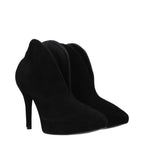 Alaïa Black Leather Ankle Boots