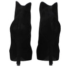 Alaïa Black Leather Ankle Boots