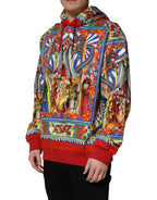 Dolce & Gabbana Multicolor Glamzilla Hooded Men Sweatshirt Sweater