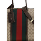 Gucci Beige Cotton Shoulder Bag
