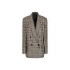 Brunello Cucinelli Brown Alpaca Leather Blazer