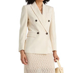 Brunello Cucinelli White Cotton Blazer