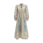 Zimmermann Multicolor Linen Casual Dress