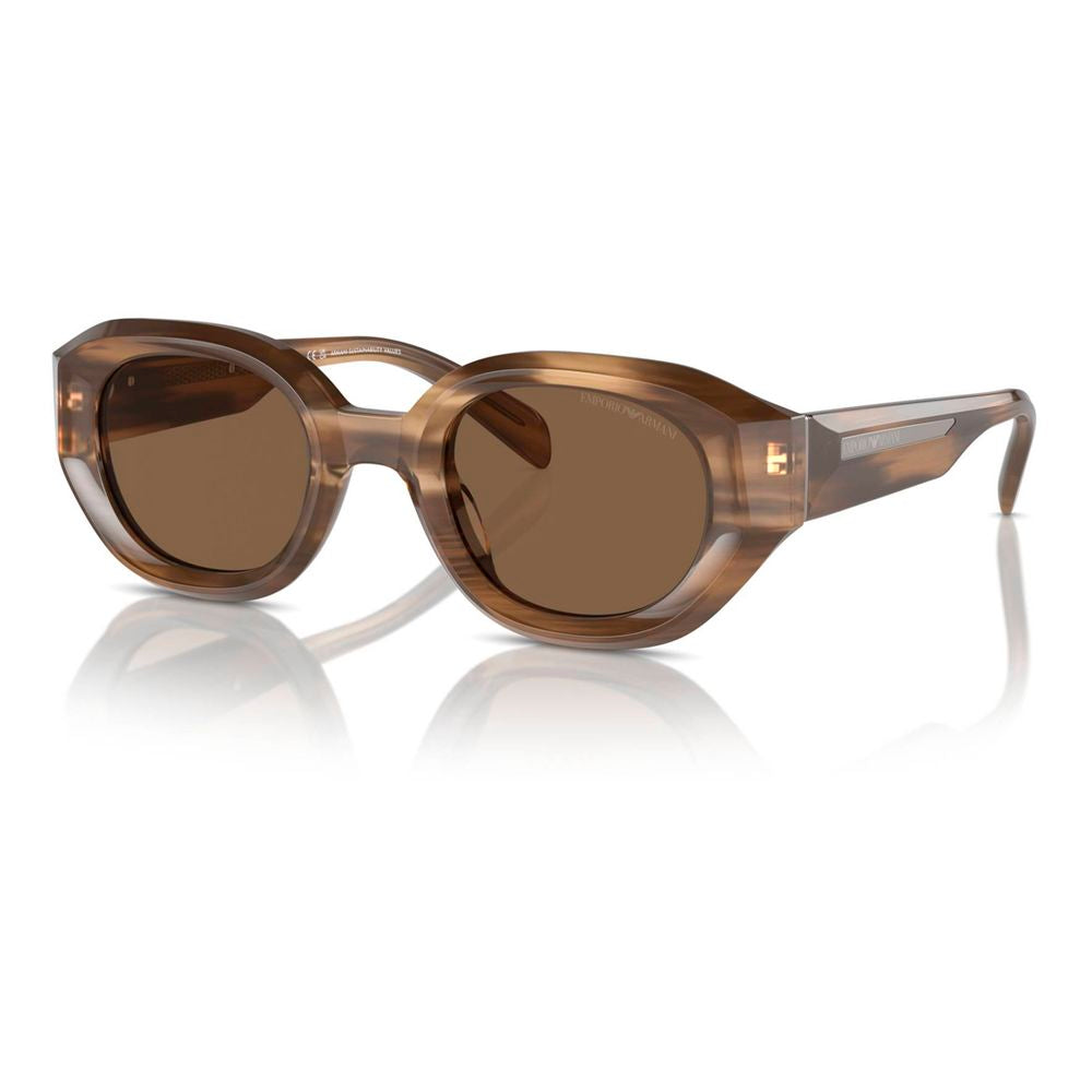 Emporio Armani Brown Acetate Sunglasses