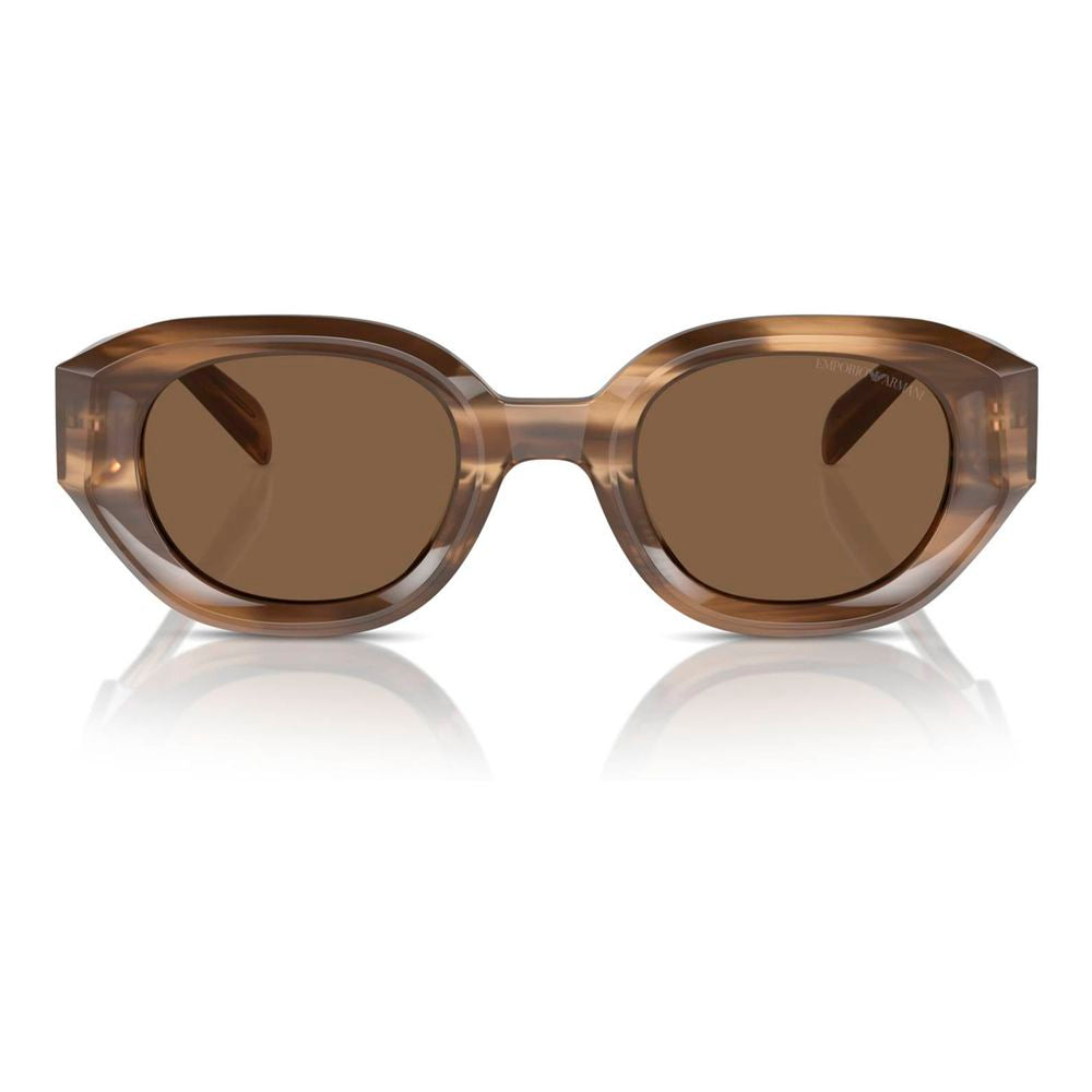 Emporio Armani Brown Acetate Sunglasses