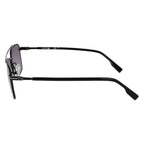 Lacoste Black Metal Sunglasses