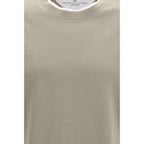 Brunello Cucinelli Bicolor Cotton T-Shirt