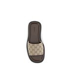 Gucci Beige Fabric Platform Sandals