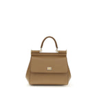 Dolce & Gabbana Beige Calf Leather Bos Taurus Shoulder Bag
