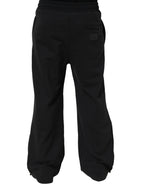 Dolce & Gabbana Black Drawstring Viscose Jogger Men Sweatpants Pants