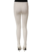 Dolce & Gabbana White High Heels Pumps Jersey Tights Shoes