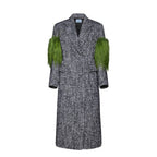 Prada Gray Wool Coat