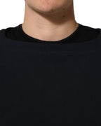 Dolce & Gabbana Dark Blue Logo Cotton Sweatshirt Sweater