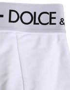 Dolce & Gabbana White Logo Waistband Coulotte Panty Underwear