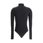Wolford Black Cotton Bodysuit