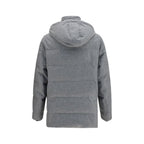 Brunello Cucinelli Gray Cashmere Full-Length Jacket