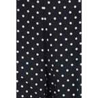 Valentino Black Silk Cropped Pants