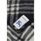 Burberry Gray Wool Oves Aries Scarf