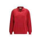 Miu Miu Bordeaux Cotton Polo Shirt
