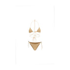 Oséree Gold Polyamide Bikini