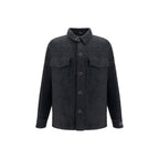 Balmain Black Cotton Full-Length Jacket