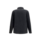 Balmain Black Cotton Full-Length Jacket