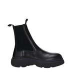 Burberry Black Leather Ankle Boots