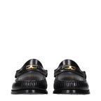 Celine Black Leather Slip-On Loafers