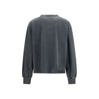 Ganni Gray Cotton Sweatshirt