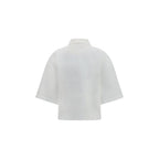 Brunello Cucinelli White Cotton Polo Shirt