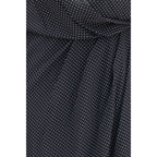 SA SU PHI Black Silk Long Dress