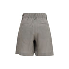 Brunello Cucinelli Bicolor Linen Bermuda Shorts