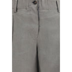 Brunello Cucinelli Bicolor Linen Bermuda Shorts