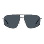 Polaroid Gray Stainless Steel Sunglasses